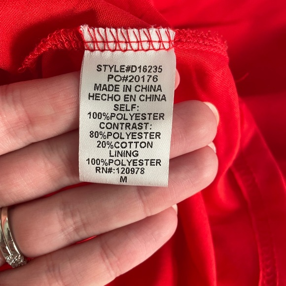 Entro Red Ruffle Dress - Picture 2 of 5